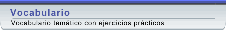 Vocabulario tem�tico espa�ol ingl�s